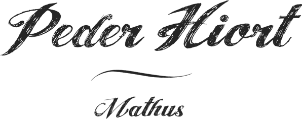 logo peder hiort svart